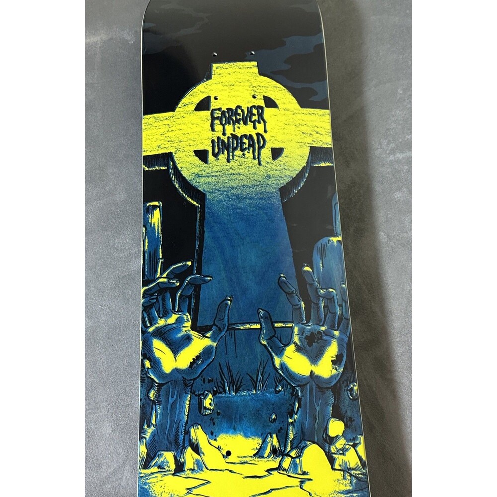 Creature Forever Undead Skateboard Blue Stain Deck 8 By 31.5 ATV Mold Concave